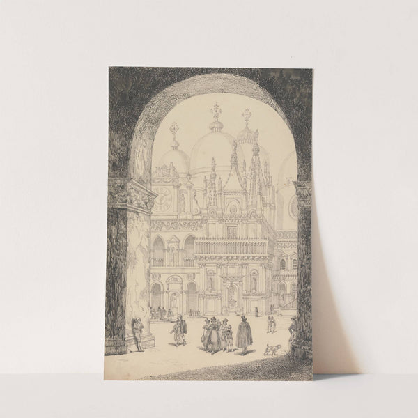 View of the back of San Marco by Sir Charles D'Oyly