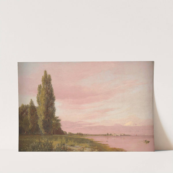 View of the Bay near the Copenhagen Limekiln Looking North. A Quiet Summer Afternoon (1837) by Christen Købke