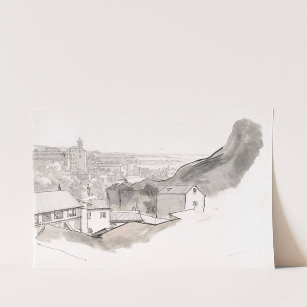 View of the Caelian Hill, Rome, with the church of Santi Giovanni e Paolo, seen from the Aventine, Rome (ca. 1750) by Claude-Joseph Vernet