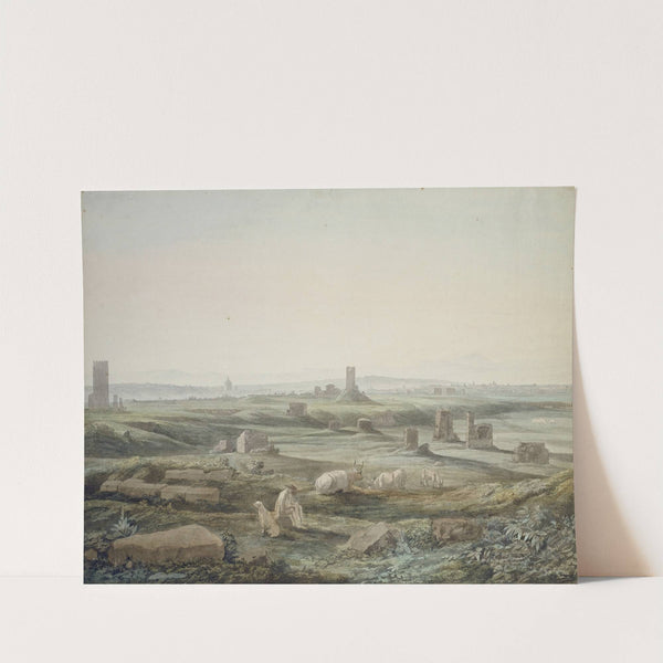 View of the Campagna Romana from the Via Appia by Jakob Philipp Hackert