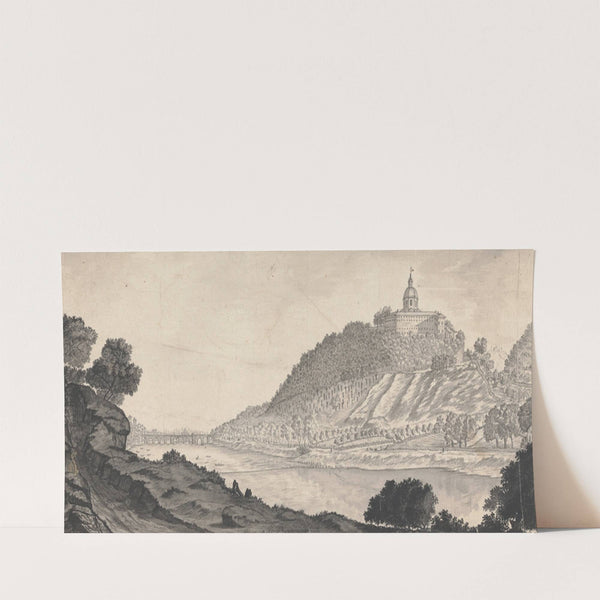 View of the Cappuccini Mount, the Po River and the Bridge from the Road to the Palentine (1764) by Henry Swinburne