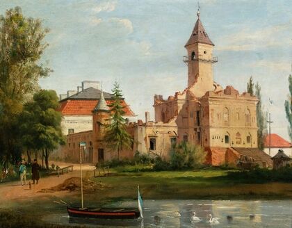 View of the castle in Radziejowice