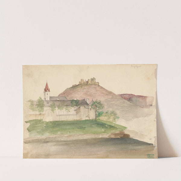 View Of The Castle Ruins In Szigliget by Vojtech Klimkovič