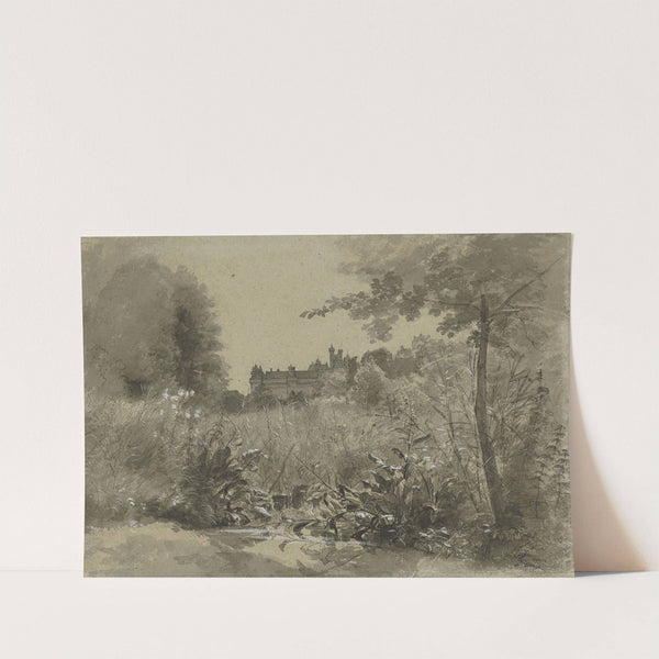 View of the Château of Pierrefonds (c. 1870) by Francois-Louis Français