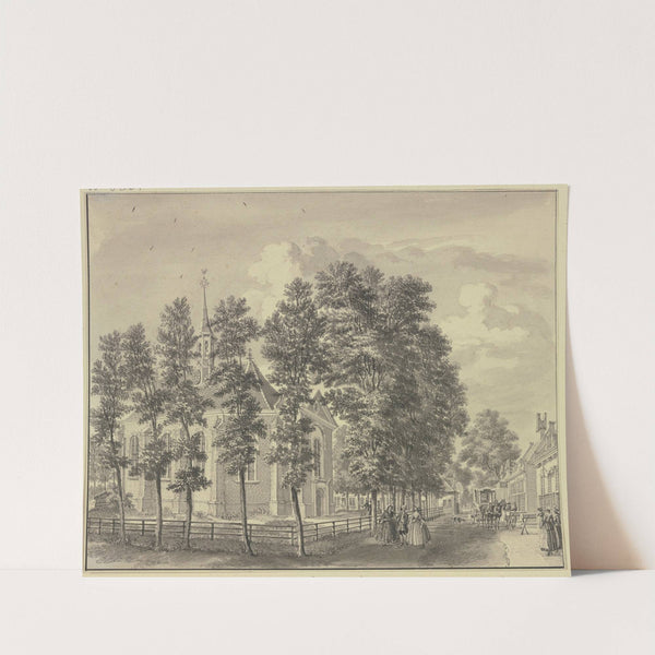 View of the Church of Bloemendaal near Haarlem by Jan de Beijer