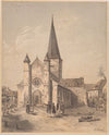 View of the church of Saint Adelphe in Neuwiller-lès-Saverne (1845)