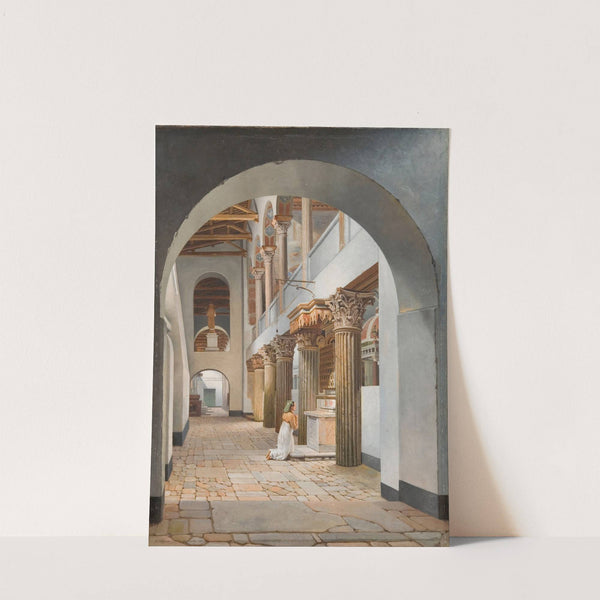 View of the Church of San Lorenzo fuori le Mura (1815) by Christoffer Wilhelm Eckersberg