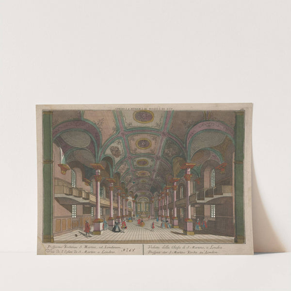View of the Church of St. Martin in London (1750) by Georg Balthasar Probst