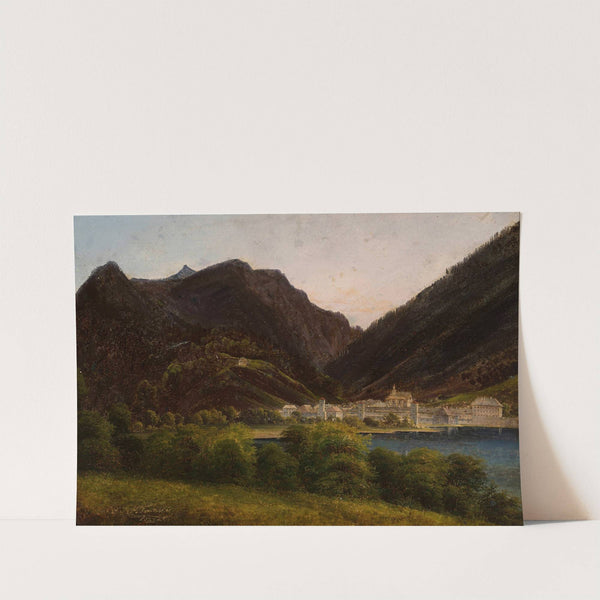 View of the city in the valley by Jan Nepomucen Glowacki