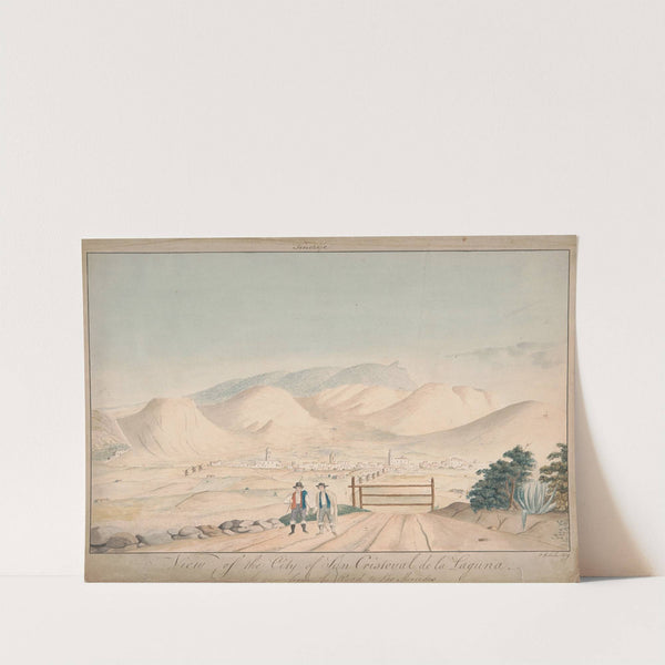 View of the City of San Cristoval de la Laguna as Seen from the Road to Las Mercedes by Alfred Diston