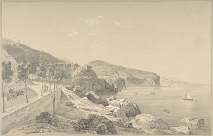 View of the Coast of Sorrento Near Vico — size preview