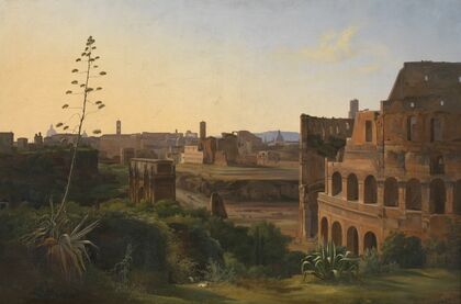 View of the Colosseum in Rome
