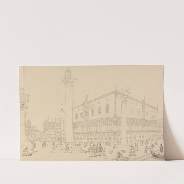 View of the Doge's Palace and Church of St. Mark, Venice by Sir Charles D'Oyly