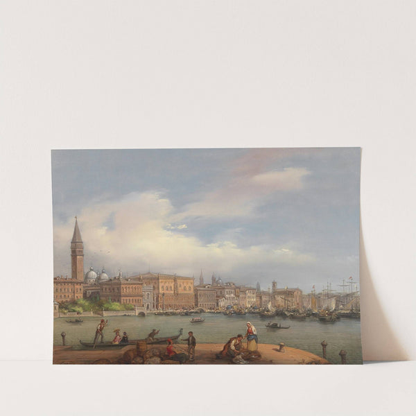 View of the Doge’s Palace from the Dogana in Venice by Carlo Canella