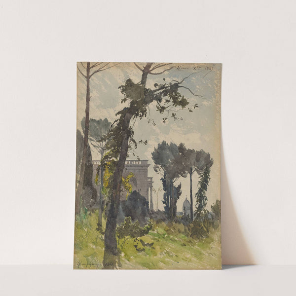 View of the Dome of Saint Peter’s,Rome (1863) by Henri-Joseph Harpignies