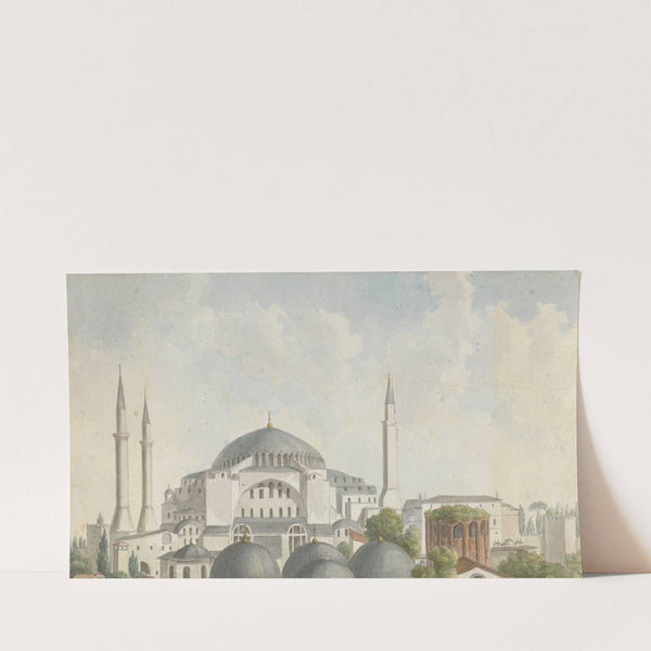 View of the domes and spires of Hagia Sophia, Istanbul (ca. 1785) by Willey Reveley