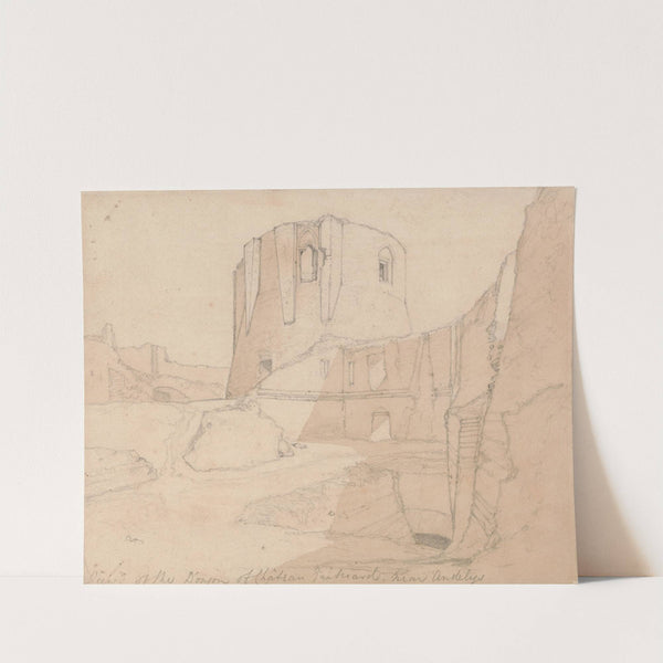 View of the Donjon of Chateau Gaillard, near Andelys, Normandy (ca. 1822) by John Sell Cotman