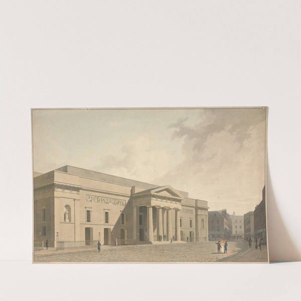 View of the East Front of the New Theatre Royal Covent Garden (1809) by William Daniell