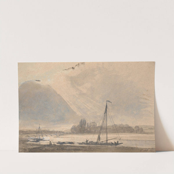 View of the Elbe near Dresden (1824) by Johan Christian Dahl