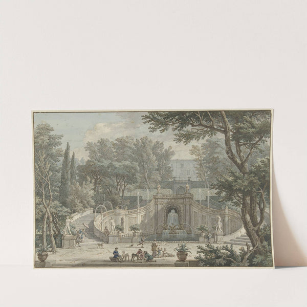 View of the Garden of Villa d’Este in Tivoli by Isaac de Moucheron
