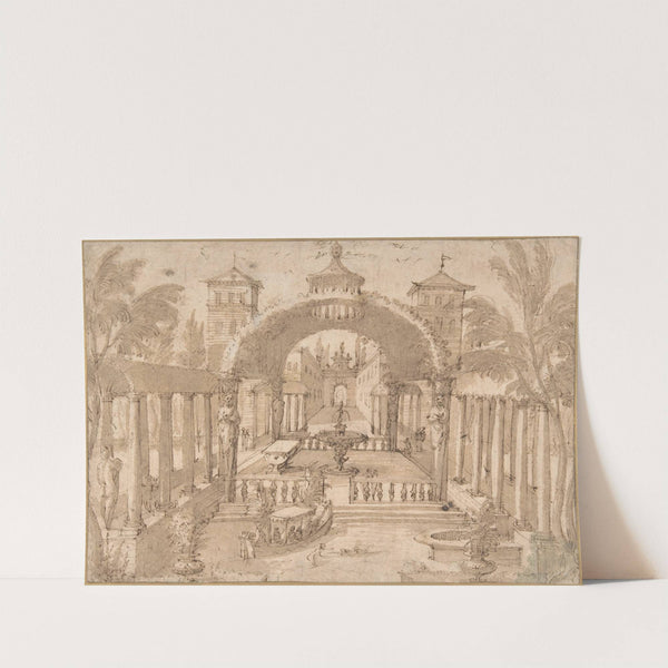 View of the Gardens of a Palace by Lodewijk Toeput