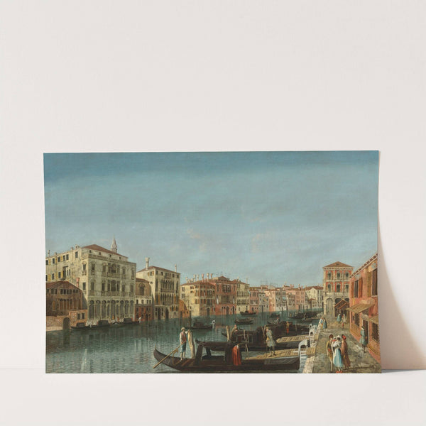 View Of The Grand Canal, Venice, At The Level Of The Pescheria And Of Palazzo Michiel Alle Colonne by Michele Marieschi