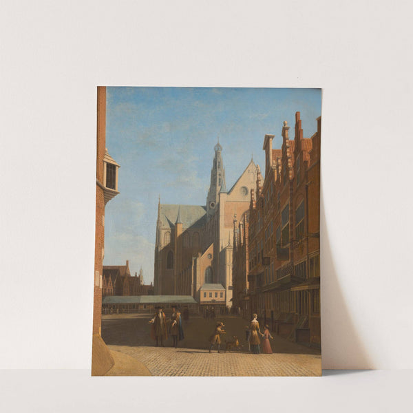 View Of The Grote Kerk In Haarlem (1695) by Gerrit Adriaensz. Berckheyde