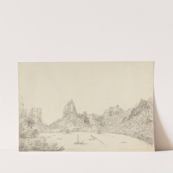 View of the Harbour of Taloo in the Island of Eimeo by John Webber