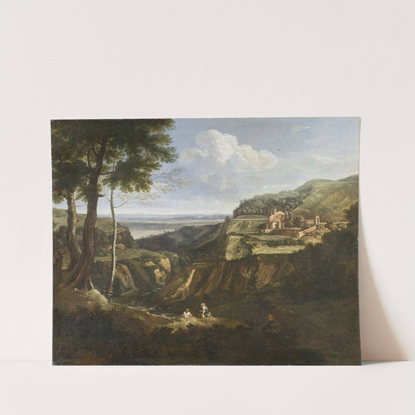 View of the Hermitage of Camaldoli near Frascati by Gaspard Dughet