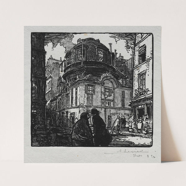 View of the Hotel Colbert (1901) by Auguste Louis Lepère