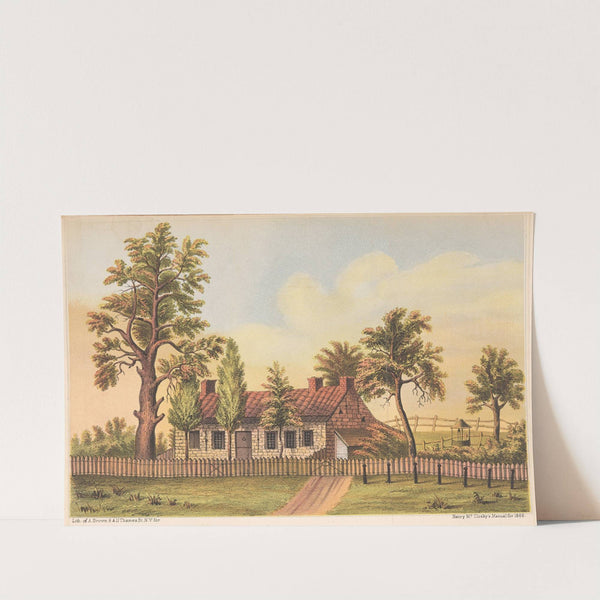 View of the house in New Utrecht L.I. in which Gen. Nathanial Woodhull died of his wounds in 1776. (1866) by Arthur Brown