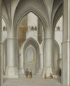 View of the interior of the St. Bavo Church in Haarlem (1635)