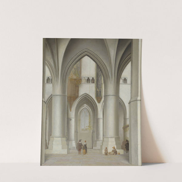 View of the interior of the St. Bavo Church in Haarlem (1635) by Pieter Jansz Saenredam
