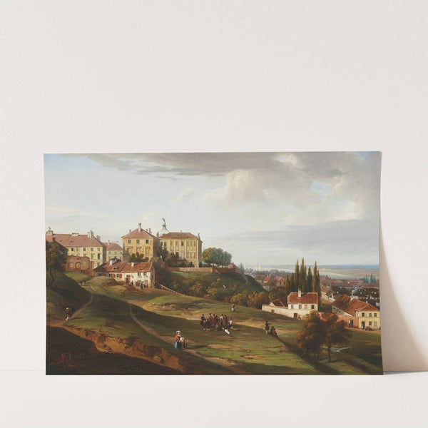 View of the Kazimierz Palace from Powiśle (1830s) by Marcin Zaleski