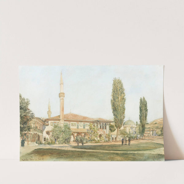 View of the Khan's Palace at Bakhchisarai, Crimea by Rudolf von Alt