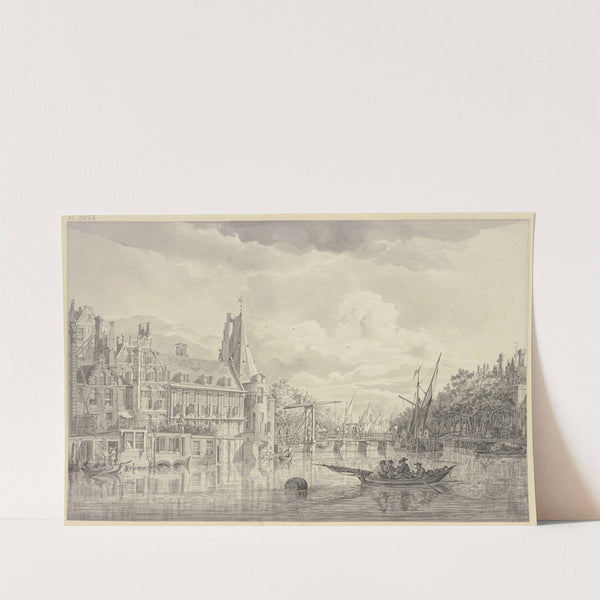 View of the Kloveniersdoelen in Amsterdam by Hendrik Schepper