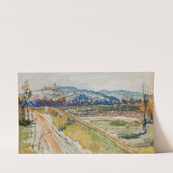 View of the Kościuszko Mound in Krakow from the Window in the Artist’s Studio (1904) by Stanisław Wyspiański
