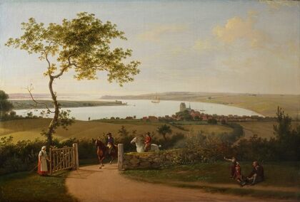 View Of The Little Belt From A Hill Near Middelfart, Funen