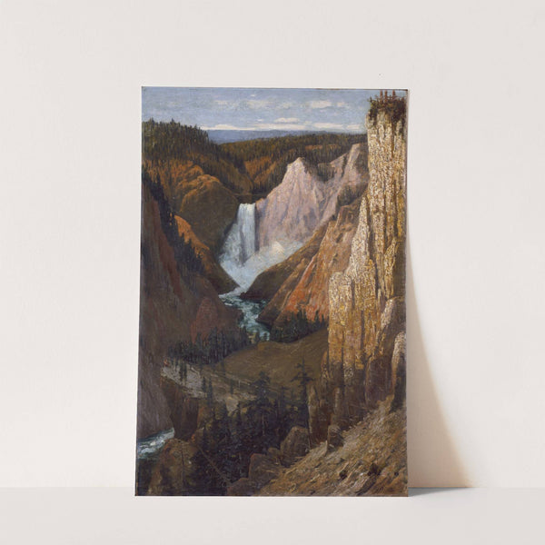 View of the Lower Falls, Grand Canyon of the Yellowstone by Grafton Tyler Brown