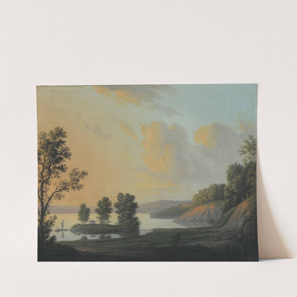 View of the Manor of Dronninggaard across Lake Fure, North Zealand (1786) by Erik Pauelsen