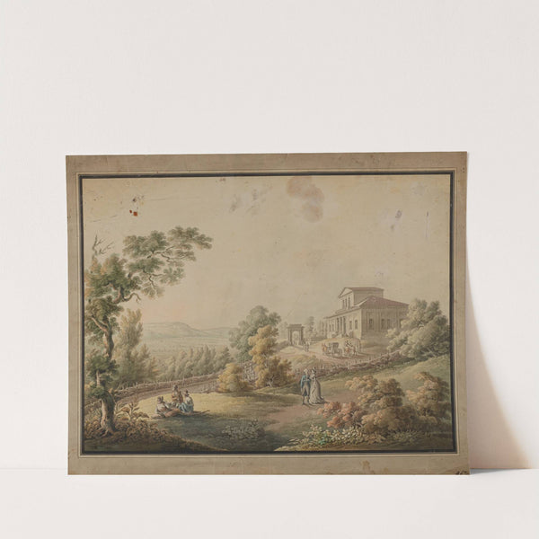 View of the manorial estate in Niegoszowice by Zygmunt Vogel