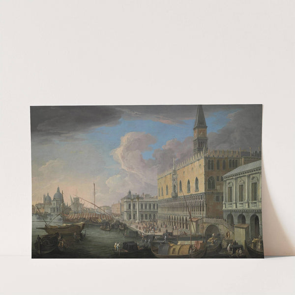 View of the Molo, Venice, looking West by Luca Carlevarijs