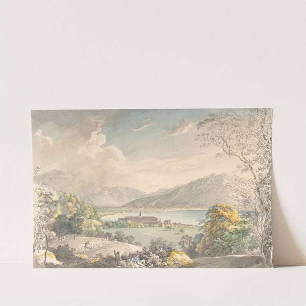 View of the Monastery in Tegernsee seen from the north-east by Johann Georg von Dillis