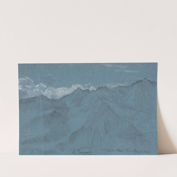 View of the Mont Blanc massif from Chamonix by Louis Janmot