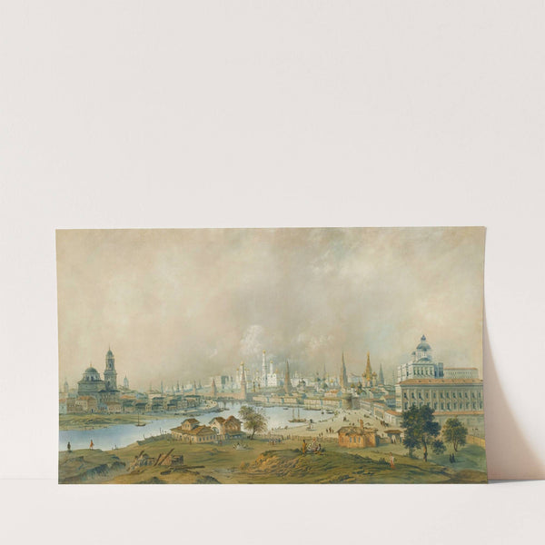 View Of The Moscow Kremlin From Ustinsky Bridge by Carlo Bossoli