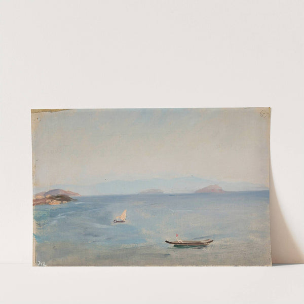 View of the mountainous seaside. From the journey to Constantinople by Jan Ciągliński