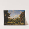 View of the Natolin Palace from the side of the park (1830s) by Wincenty Kasprzycki