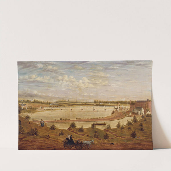 View of the New Brunswick Railroad Bridge by John Jesse Barker