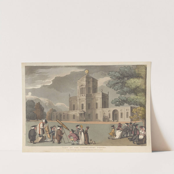 View of the Observatory. Oxford (1810) by Thomas Rowlandson