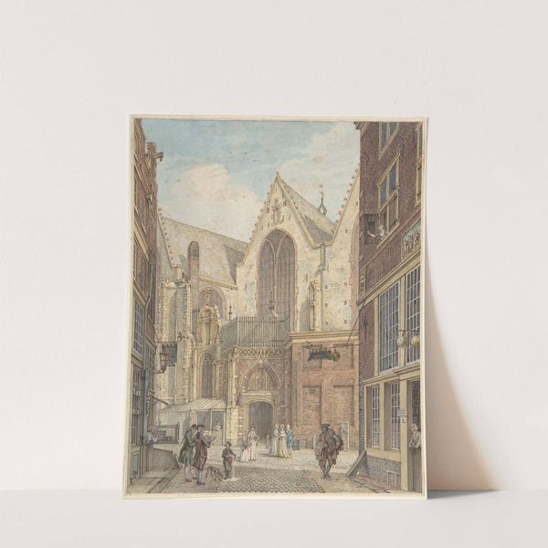 View of the Old Church of Amsterdam by Hermanus Petrus Schouten